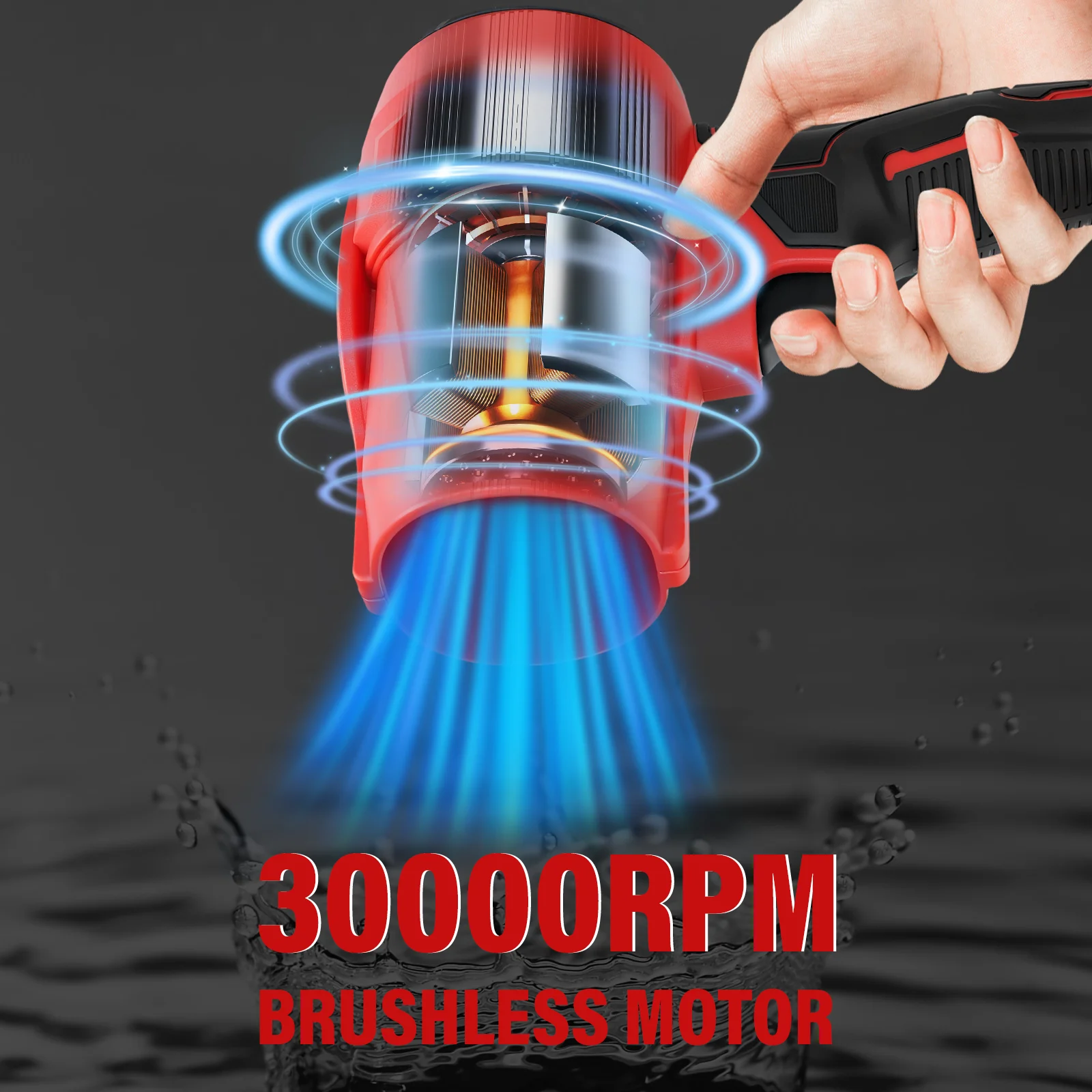 Brushless Powerful Air Blower Cleaning Fallen Leaves, Snow and Sand Cordless Electric Turbo Jet Fan For Milwaukee 18V Battery
Brushless Powerful Air Blower Cleaning Fallen Leaves, Snow and Sand Cordless Electric Turbo Jet Fan For Milwaukee 18V Battery