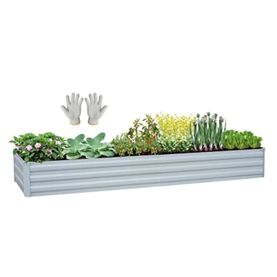 Planter Raised Beds Raised Garden Bed for Gardening Garden Boxes Outdoor Metal Raised Garden Beds Galvanized Grey
Planter Raised Beds Raised Garden Bed for Gardening Garden Boxes Outdoor Metal Raised Garden Beds Galvanized Grey
