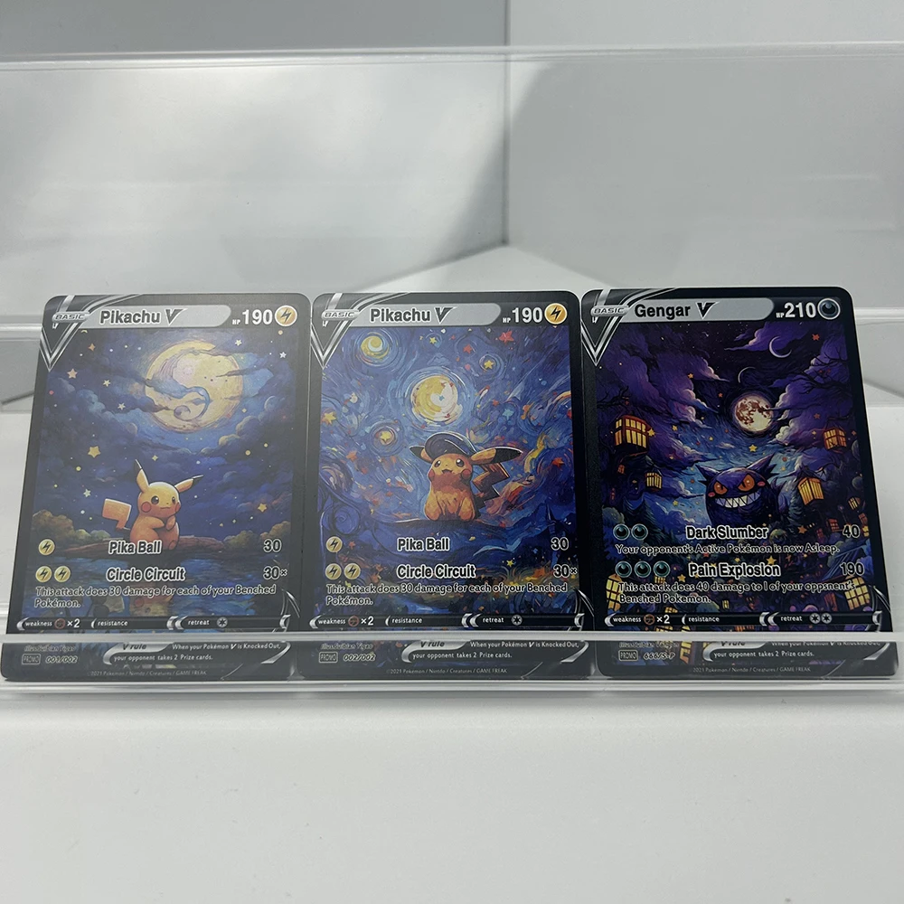 3PCS Anime Ptcg Collectible Cards Lightning Mouse Gengar V Starry Night Alternate Art Holo Foil Rare Collectible Cards Fans Gift
3PCS Anime Ptcg Collectible Cards Lightning Mouse Gengar V Starry Night Alternate Art Holo Foil Rare Collectible Cards Fans Gift