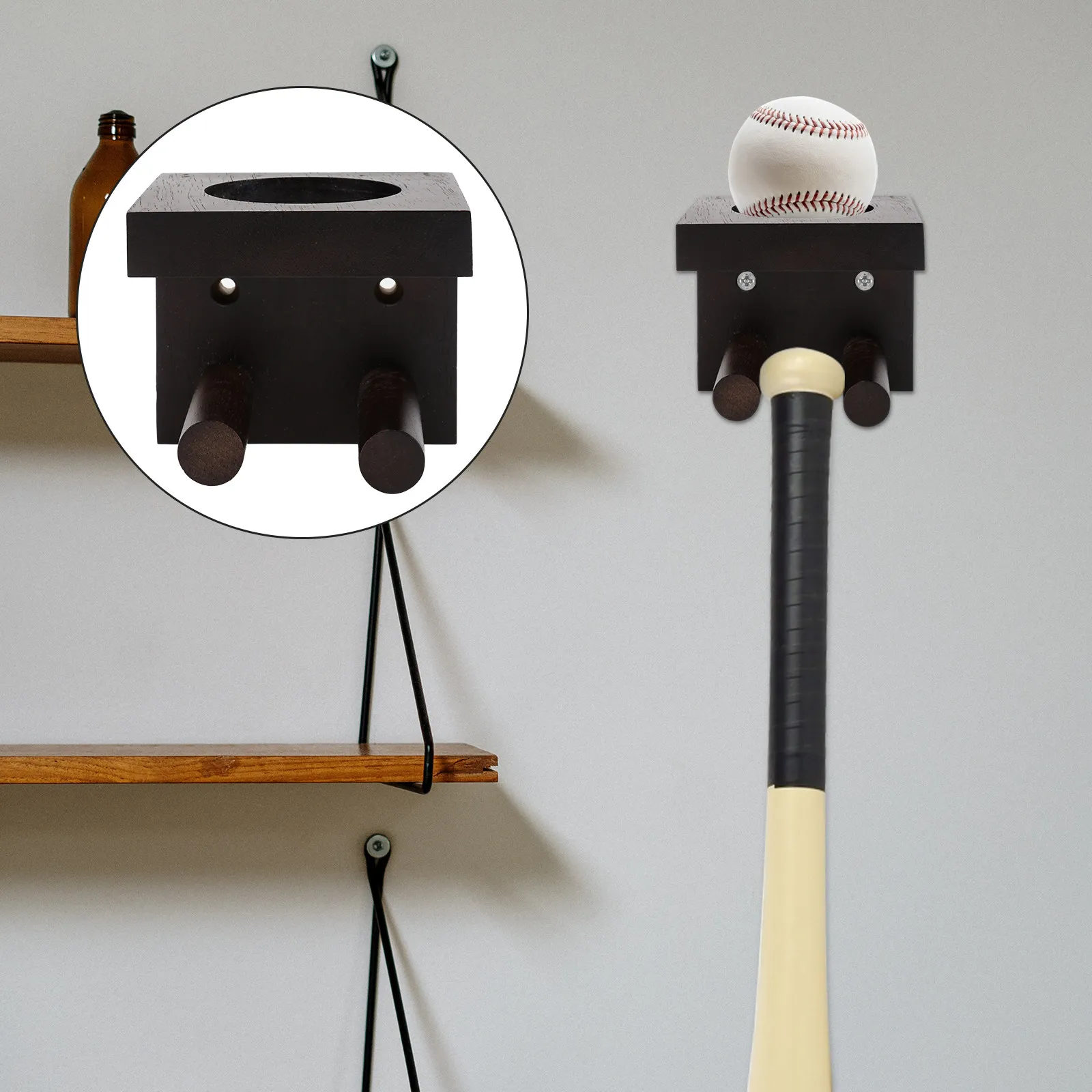 1Pcs Elegant Wooden Baseball Bat Rack Vertical Holder for Display Storage Baseball Softball Bats Home Decor Wall Bracket
1Pcs Elegant Wooden Baseball Bat Rack Vertical Holder for Display Storage Baseball Softball Bats Home Decor Wall Bracket