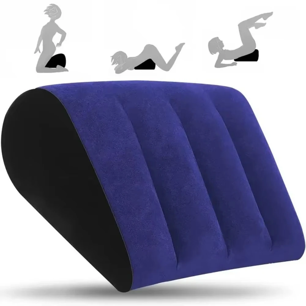 New PVC Silicone Pillow Triangle Inflatable Magic Cushion Blue+Black Soft Triangle Pad Love Position
New PVC Silicone Pillow Triangle Inflatable Magic Cushion Blue+Black Soft Triangle Pad Love Position