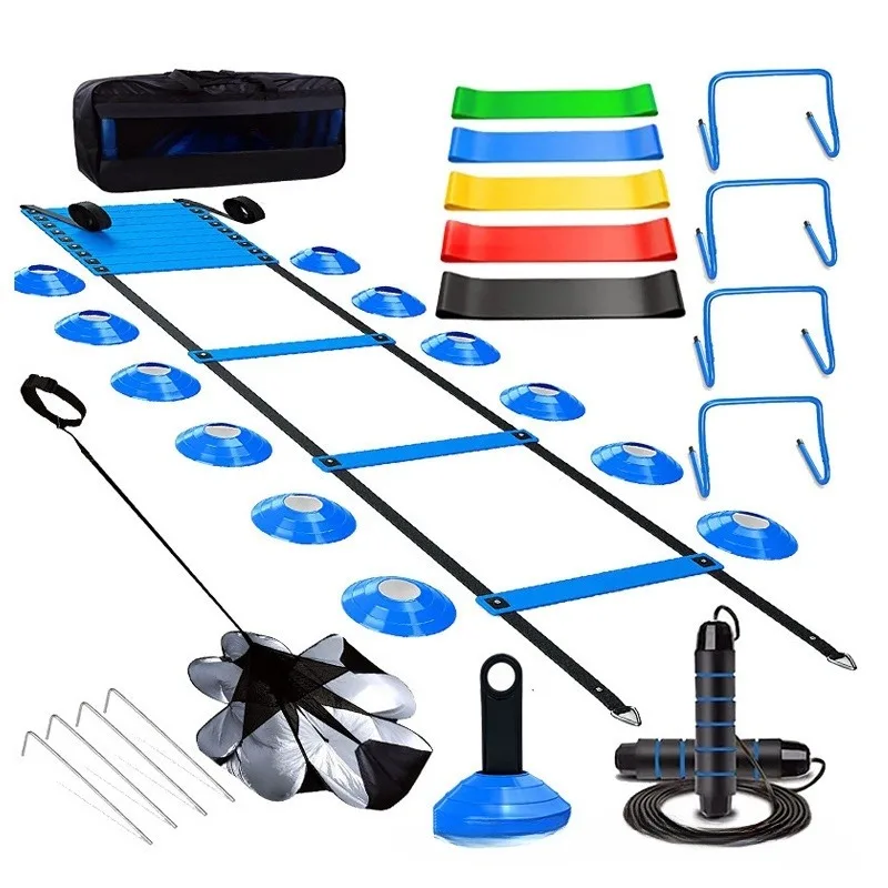 Set Exercise Equipment Improve Fitness Rapid Reaction Ability Speed Training Agility Ladder 
Set Exercise Equipment Improve Fitness Rapid Reaction Ability Speed Training Agility Ladder
