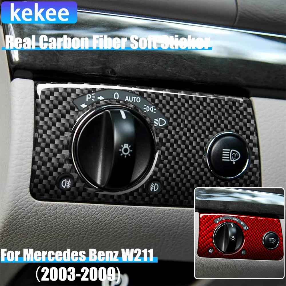 Carbon Fiber Car Accessories Headlight Switch Cover Soft Sticker For Mercedes W211 E Class 2003 2004 2005 2006 2007 2008 2009
Carbon Fiber Car Accessories Headlight Switch Cover Soft Sticker For Mercedes W211 E Class 2003 2004 2005 2006 2007 2008 2009