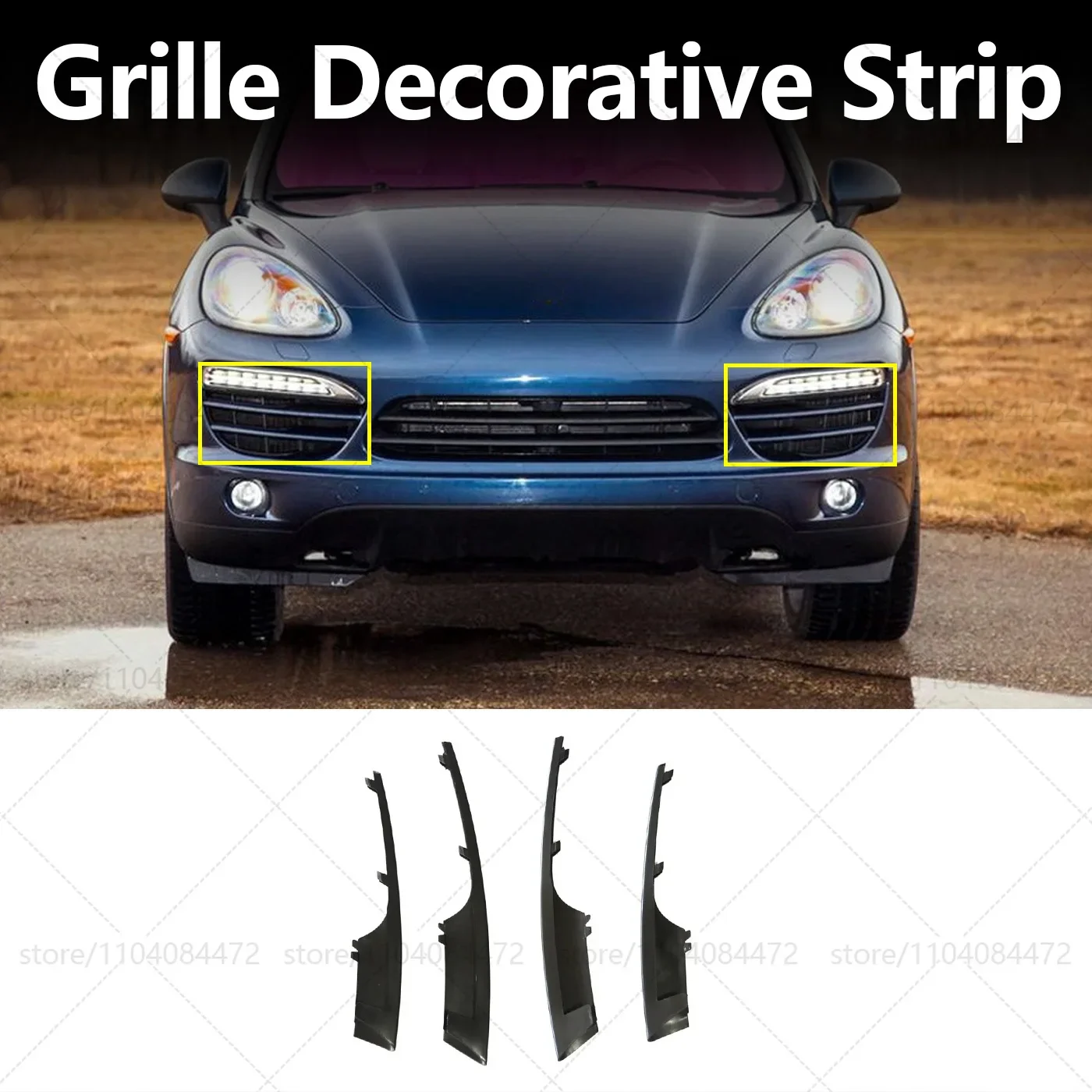 For 2011-2014 Porsche Cayenne(958)Front Bumper Side Mesh Grille Frame 4PCS OEM 95850568520 95850568620 95850587720 95850587820
For 2011-2014 Porsche Cayenne(958)Front Bumper Side Mesh Grille Frame 4PCS OEM 95850568520 95850568620 95850587720 95850587820