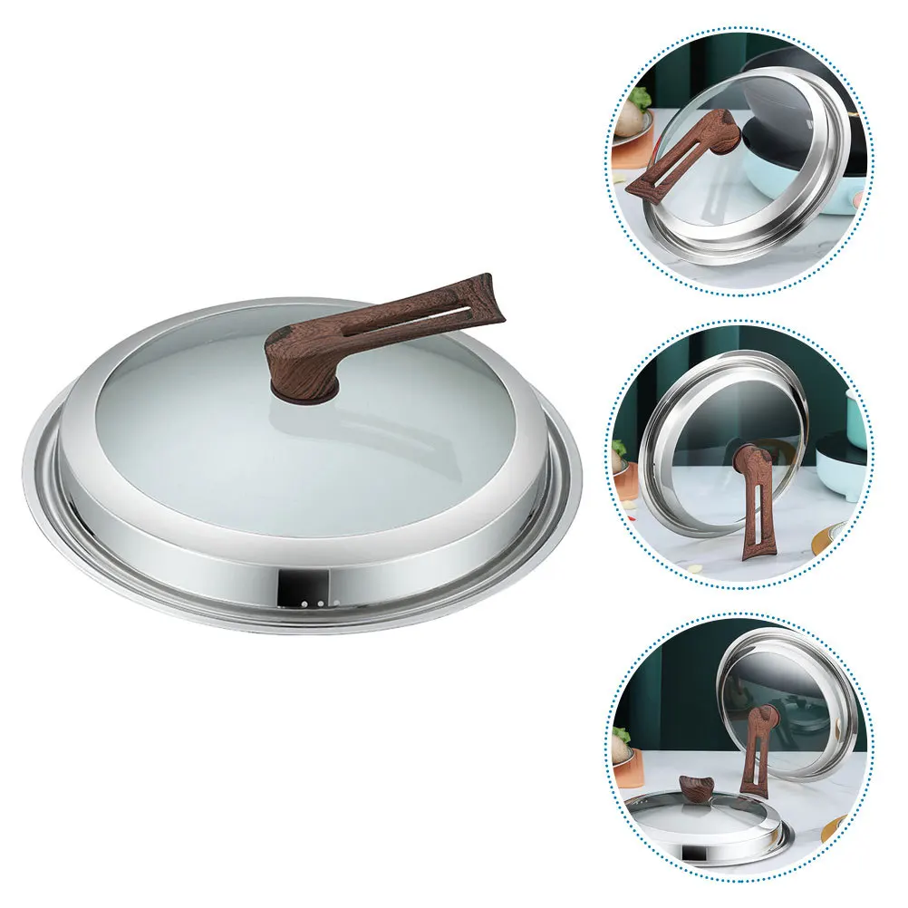 Anti-Splash Pot Cover Thickened Glass Lid Stainless Steel Rim Universal For Pans Pots Wok Frying Cooking Kitchen Accessory
Anti-Splash Pot Cover Thickened Glass Lid Stainless Steel Rim Universal For Pans Pots Wok Frying Cooking Kitchen Accessory