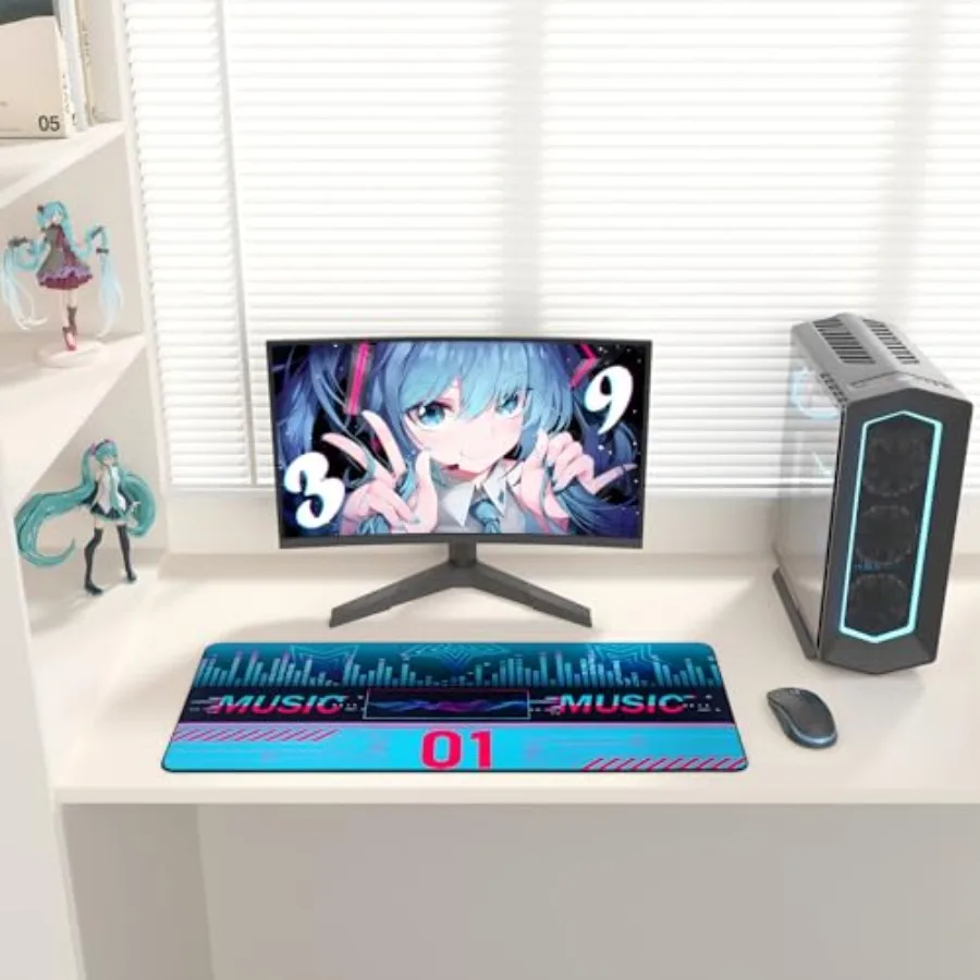 Anime Mousepad, Hatsune Miku Collaboration Series, 35.4" x 15.7" Large Desk Pad
Anime Mousepad, Hatsune Miku Collaboration Series, 35.4" x 15.7" Large Desk Pad
