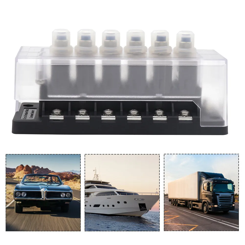 1Set Circuit Breaker Protection Box High Strength Aluminum Alloy ABS 6 Position 1 Input 6 Output 100A Car Circuit Breaker
1Set Circuit Breaker Protection Box High Strength Aluminum Alloy ABS 6 Position 1 Input 6 Output 100A Car Circuit Breaker