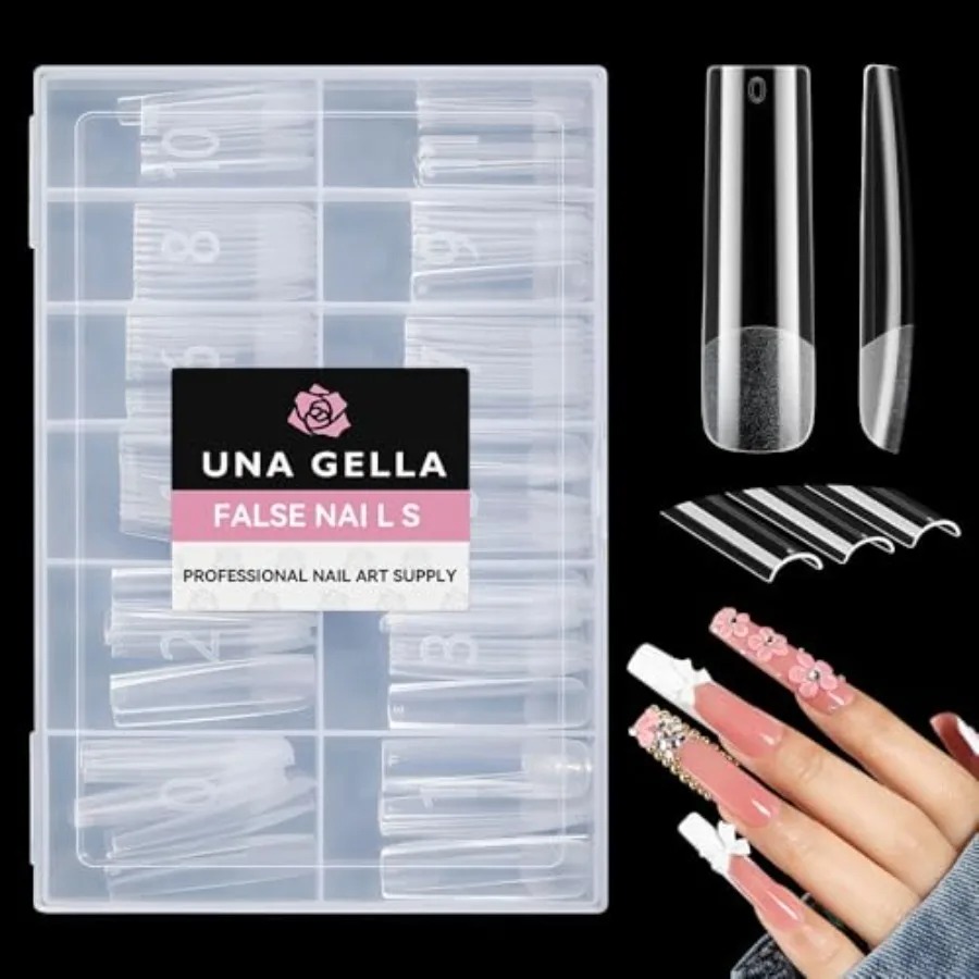 Long Square Gel Nail Tips XXL: Pre shaped Full Cover Gel Tapered Square Straight Nail Tips 120PCS for Fake False Nails Extensio
Long Square Gel Nail Tips XXL: Pre shaped Full Cover Gel Tapered Square Straight Nail Tips 120PCS for Fake False Nails Extensio