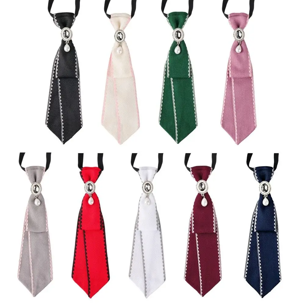 Fashion Rhinestone JK Neck Tie Pearl Pre-tied Bowtie Adjustable Uniform Shirt Cravat for Men Women
Fashion Rhinestone JK Neck Tie Pearl Pre-tied Bowtie Adjustable Uniform Shirt Cravat for Men Women