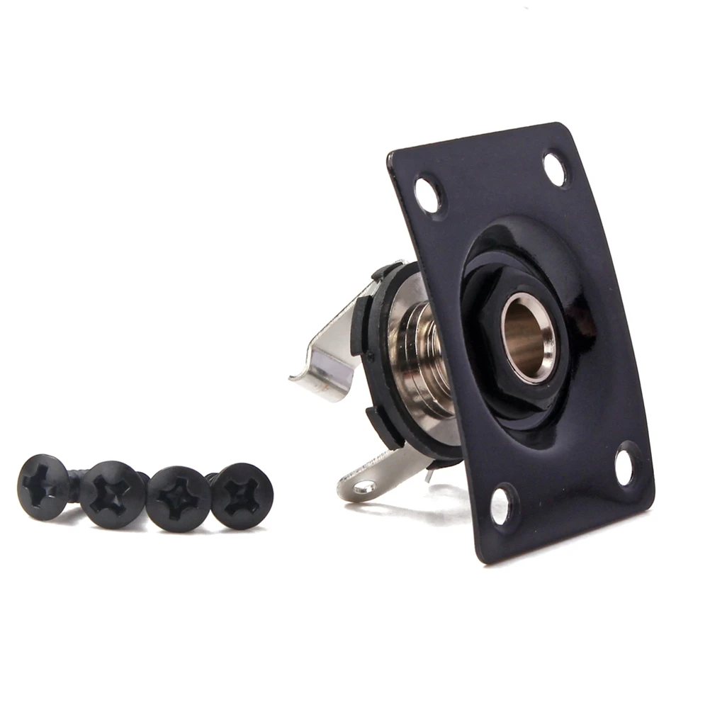 1/4 Inch 6.35mm Guitar Jack Plate Socket Copper Guitar Pickup Output Jack Plug with Jack Plate Screws for Electric Guitar Bass (
1/4 Inch 6.35mm Guitar Jack Plate Socket Copper Guitar Pickup Output Jack Plug with Jack Plate Screws for Electric Guitar Bass (