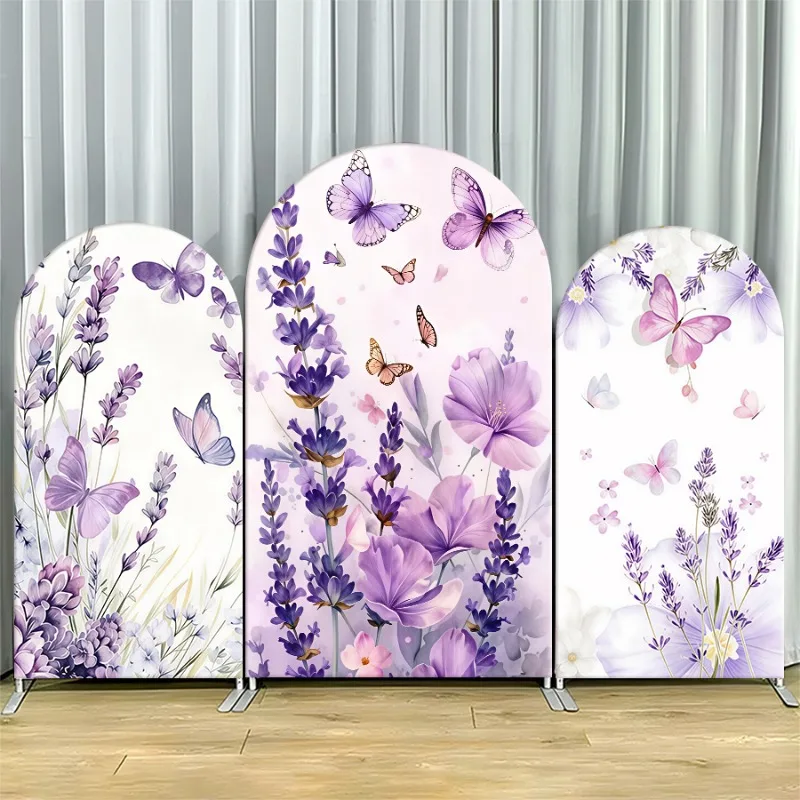 Arch Backdrop Cover Single Side Lavender Butterfly Floral Thickened Weddings Party Decoration Photo Booth Background Event Props
Arch Backdrop Cover Single Side Lavender Butterfly Floral Thickened Weddings Party Decoration Photo Booth Background Event Props