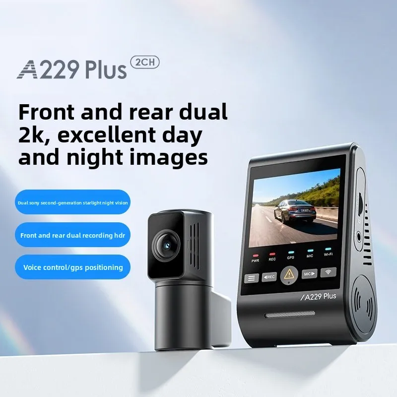 A229PLUS Dash Cam Front & Rear 2K HDR - 2nd Gen Starlight Night Vision, Voice Control, 5GHz Wi-Fi & Parking Monitor
A229PLUS Dash Cam Front & Rear 2K HDR - 2nd Gen Starlight Night Vision, Voice Control, 5GHz Wi-Fi & Parking Monitor