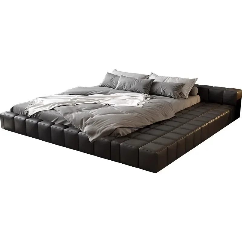 Italian minimalist tatami leather bed
Italian minimalist tatami leather bed