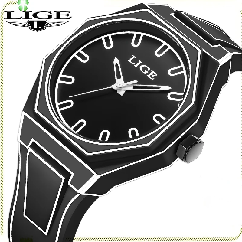 LIGE Men Simple Watch Men's Quartz Wristwatches Fashion Silicone Sport Waterproof Chronograph Watches For Mano Relogio Masculino
LIGE Men Simple Watch Men's Quartz Wristwatches Fashion Silicone Sport Waterproof Chronograph Watches For Mano Relogio Masculino