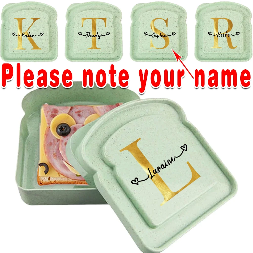 Customized Name Toast Shaped Lunch Box Bento Box With Lid Bread Sandwich Organizer Case For Camping Picnic Personalized DlY
Customized Name Toast Shaped Lunch Box Bento Box With Lid Bread Sandwich Organizer Case For Camping Picnic Personalized DlY