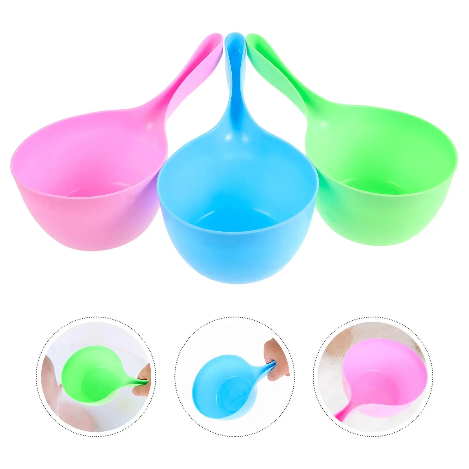 3Pcs Baby Shampoo Water Ladle Thick Bathing Spoon Kitchen Scoop Reusable Plant Flower Watering Bath Toy
3Pcs Baby Shampoo Water Ladle Thick Bathing Spoon Kitchen Scoop Reusable Plant Flower Watering Bath Toy
