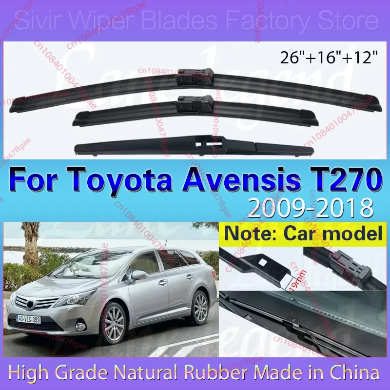 3PCS Car Wiper For Toyota Avensis T270 Estate 2009 - 2018 Front Rear Windshield Windscreen Wiper Blade Rubber Car Accessories
3PCS Car Wiper For Toyota Avensis T270 Estate 2009 - 2018 Front Rear Windshield Windscreen Wiper Blade Rubber Car Accessories