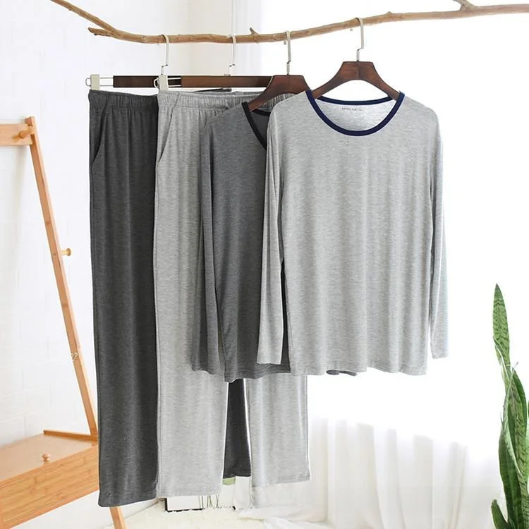Men's Summer Sleepwear Long Sleeve Long Pants Thin Modal Cotton Home Clothes Air Conditioner Suit Large Size Elastic Two-Piec...
Men's Summer Sleepwear Long Sleeve Long Pants Thin Modal Cotton Home Clothes Air Conditioner Suit Large Size Elastic Two-Piec...