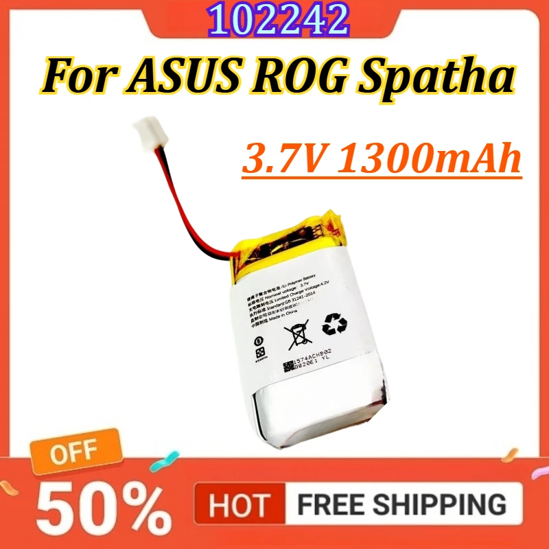 102242 3.7V 1300mAh Battery For ASUS ROG Spatha Wireless Gaming Mouse
102242 3.7V 1300mAh Battery For ASUS ROG Spatha Wireless Gaming Mouse