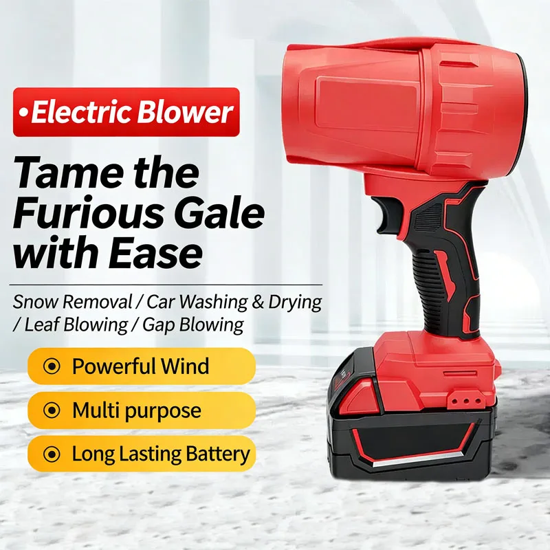 For Milwaukee 30000RPM Cordless Turbo Fan Handheld Violent Fan Brushless Air Blower Dryer 18V Rechargeable Dust Blowing Tool
For Milwaukee 30000RPM Cordless Turbo Fan Handheld Violent Fan Brushless Air Blower Dryer 18V Rechargeable Dust Blowing Tool