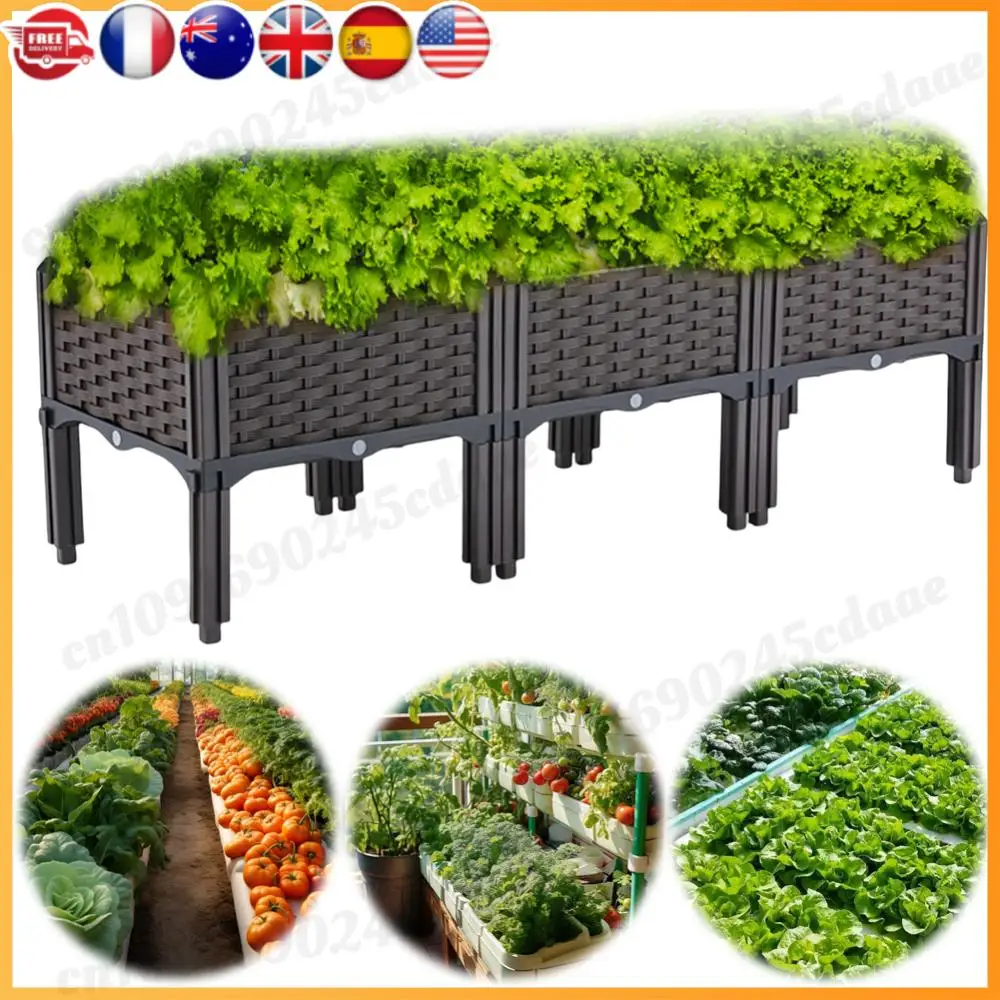 Plastic Raised Garden Bed with Legs Raised Planter Box Elevated Planting Container for Gardening Vegetables Fruits Flowers Herbs
Plastic Raised Garden Bed with Legs Raised Planter Box Elevated Planting Container for Gardening Vegetables Fruits Flowers Herbs