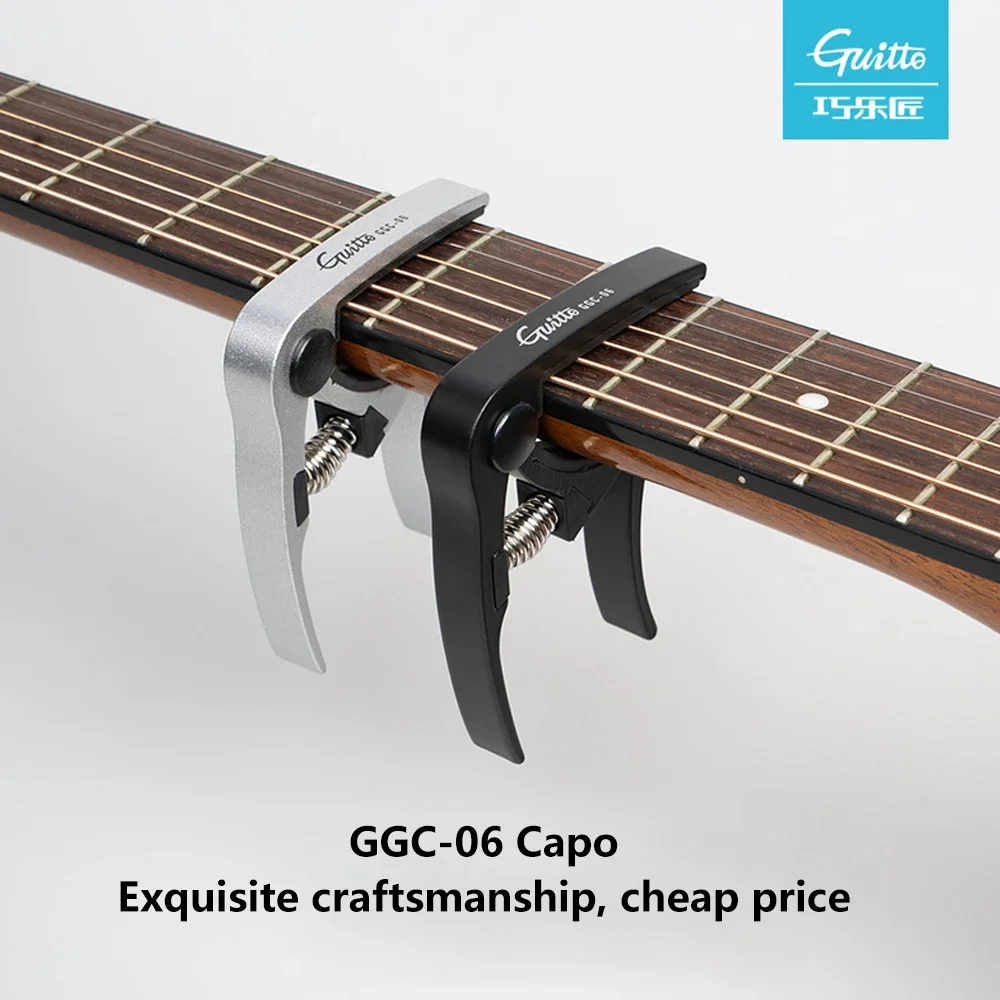 GUITTO GGC-06 Universal Guitar Capo Alloy Clamp Key For Acoustic Classic Electric Stringed Instruments Guitar Parts Accessories
GUITTO GGC-06 Universal Guitar Capo Alloy Clamp Key For Acoustic Classic Electric Stringed Instruments Guitar Parts Accessories