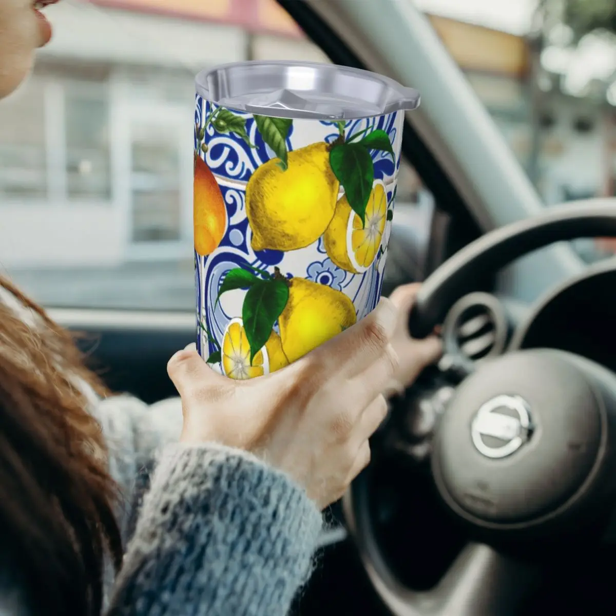 Lemon On Blue Tile Stainless Steel Tumbler Vacuum Insulated Mug Thermal Cold Cups Straw With Lid 20oz
Lemon On Blue Tile Stainless Steel Tumbler Vacuum Insulated Mug Thermal Cold Cups Straw With Lid 20oz