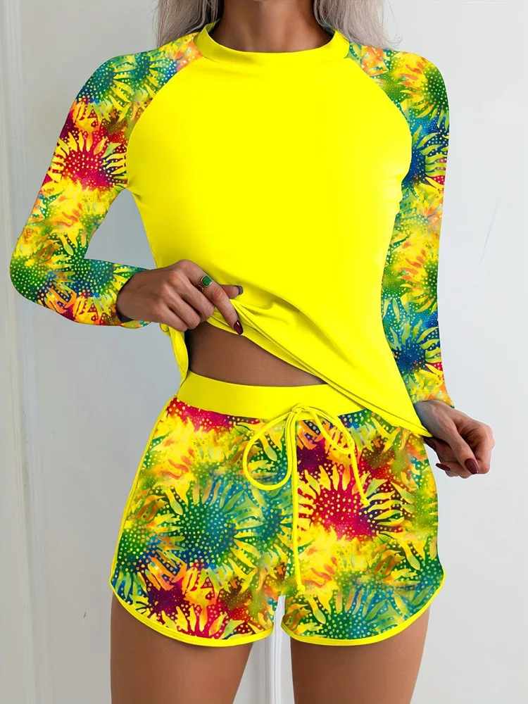 Long Sleeve Swimwear Woman Rash guard 2025 Sports Surfing Women Swimsuit Beachwear Two-Piece Bathing Suit Monokini Swimming Suit
Long Sleeve Swimwear Woman Rash guard 2025 Sports Surfing Women Swimsuit Beachwear Two-Piece Bathing Suit Monokini Swimming Suit