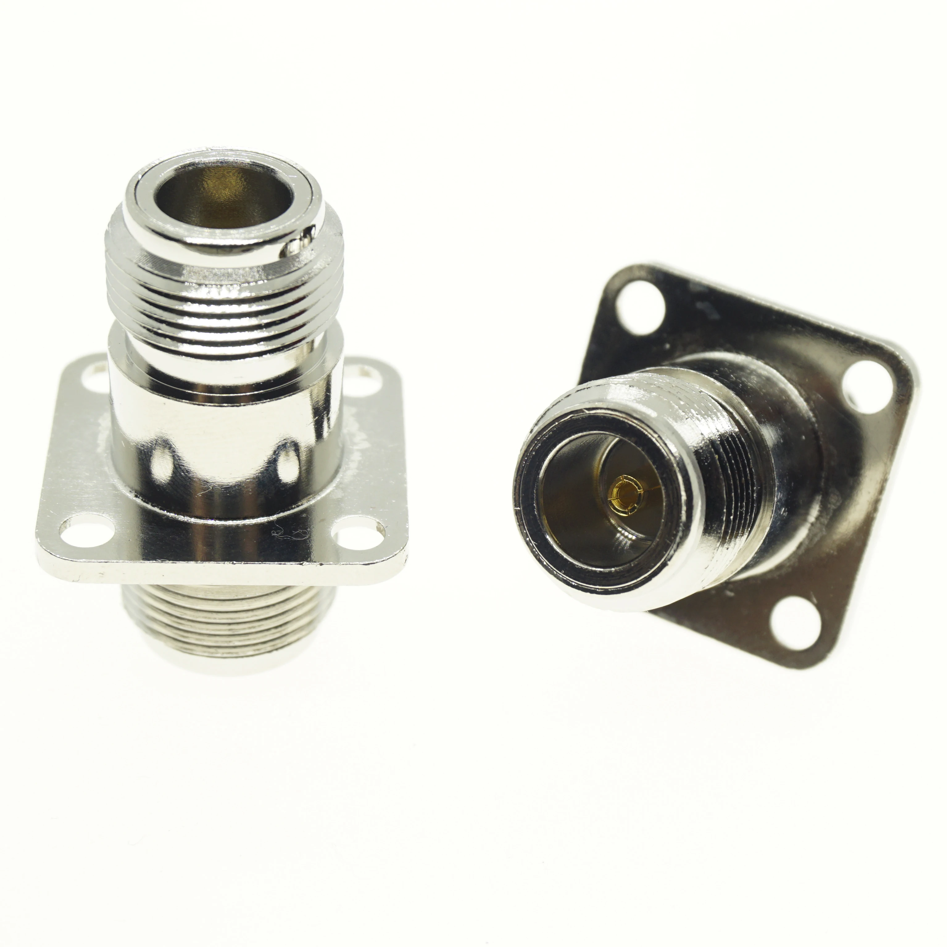 N To N Cable Connector Socket N Female Jack To N Female 4 Hole Flange Panel Mount Plug Nickel Plated Brass RF Coaxial Adapters
N To N Cable Connector Socket N Female Jack To N Female 4 Hole Flange Panel Mount Plug Nickel Plated Brass RF Coaxial Adapters