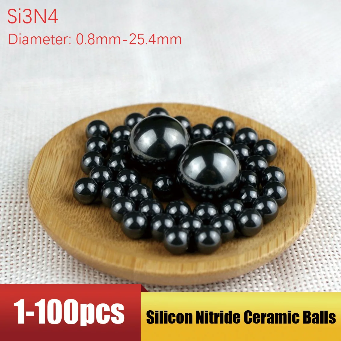 1-100Pcs G5 Silicon Nitride Ceramic Bearing Balls Dia 0.8/1/1.2/1.5/1.588mm Spherica 2/2.381/2.5/2.778/3 - 25.4mm Ball Bearings
1-100Pcs G5 Silicon Nitride Ceramic Bearing Balls Dia 0.8/1/1.2/1.5/1.588mm Spherica 2/2.381/2.5/2.778/3 - 25.4mm Ball Bearings