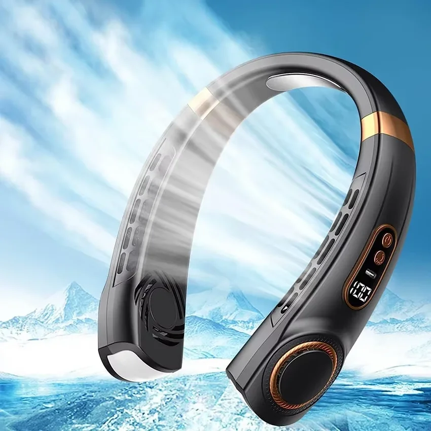 Mini Hanging Neck Fan Portable Bladeless Neck Fan Air Cooler Digital Display Rechargeable Air Conditioner Neck Ventilator
Mini Hanging Neck Fan Portable Bladeless Neck Fan Air Cooler Digital Display Rechargeable Air Conditioner Neck Ventilator