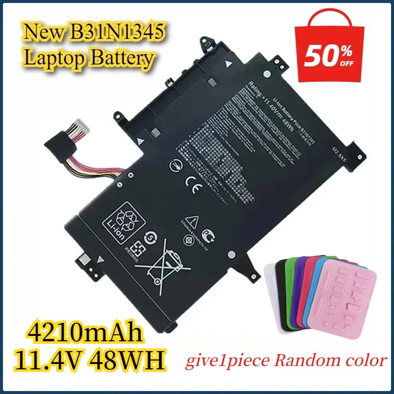 New B31N1345 Laptop Battery for ASUS TP500LN TP500LB TP500 TP500LA 0B200-00990100 Series Notebook 11.4V 48WH
New B31N1345 Laptop Battery for ASUS TP500LN TP500LB TP500 TP500LA 0B200-00990100 Series Notebook 11.4V 48WH