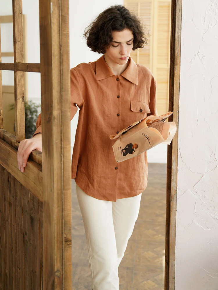 Льняное платье-рубашка премиум-класса Ecru Soli, простой дизайн, оранжевое, свободного кроя, с пуговицами, прямой крой, для женщин
Льняное платье-рубашка премиум-класса Ecru Soli, простой дизайн, оранжевое, свободного кроя, с пуговицами, прямой крой, для женщин