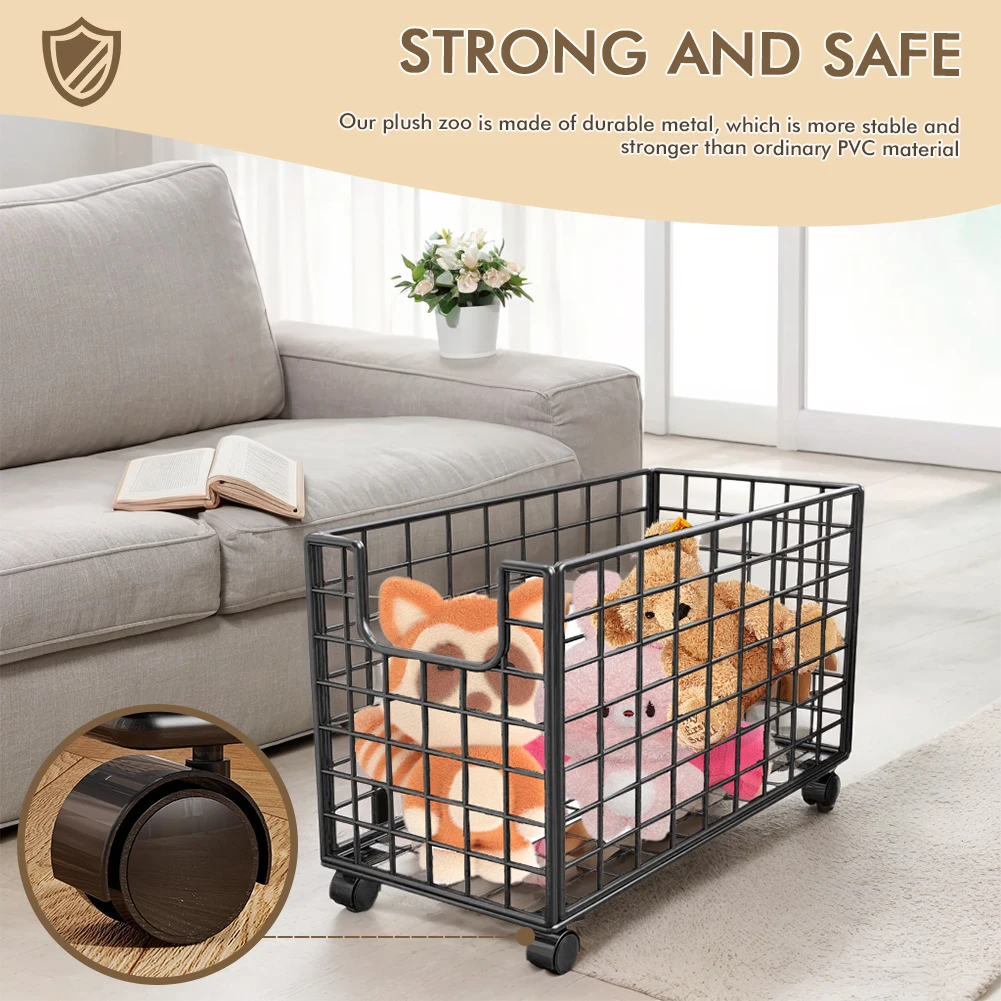 Stuffed Animal Organizer with Wheels Plush Toy Storage Organizer Toy Storage Basket Metal Kids Toy Storage Bins for Any Stuff
Stuffed Animal Organizer with Wheels Plush Toy Storage Organizer Toy Storage Basket Metal Kids Toy Storage Bins for Any Stuff