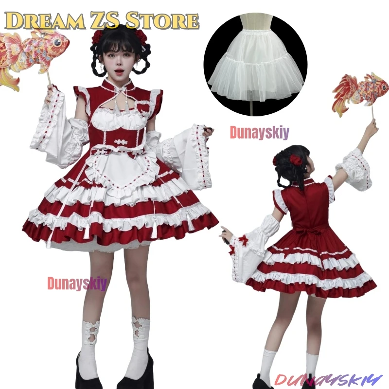 S-5XL Лолита, наряд горничной для девочек, карнавальный костюм, черный, красный, женский фартук, платье, одежда официантки, костюмы для вечеринок
S-5XL Лолита, наряд горничной для девочек, карнавальный костюм, черный, красный, женский фартук, платье, одежда официантки, костюмы для вечеринок