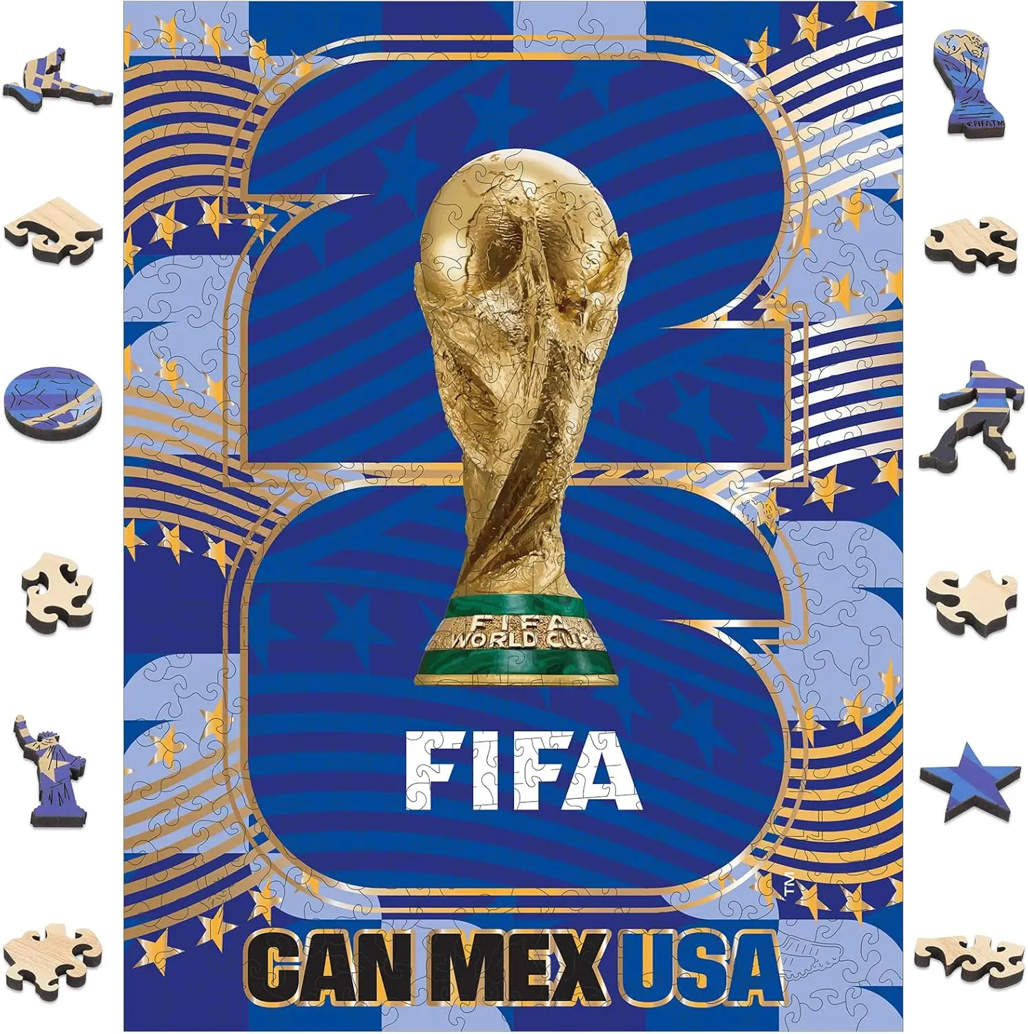 FIFA World Cup 2026 Limited Edition Collector's Wooden Puzzle 300PC Adult Puzzles with Gift Box for True Fans Official Licensed
FIFA World Cup 2026 Limited Edition Collector's Wooden Puzzle 300PC Adult Puzzles with Gift Box for True Fans Official Licensed