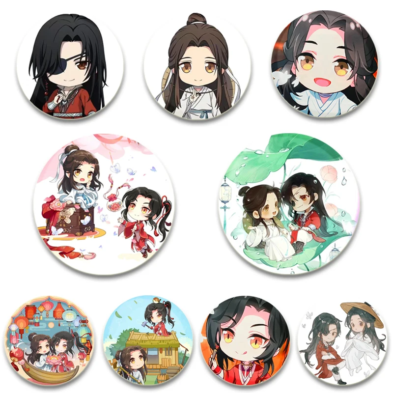 Anime Heaven Official's Blessing Brooch Cartoon Figures Hua Cheng Xie Lian Badge Snap-in Button Pins for Backpack Accessories
Anime Heaven Official's Blessing Brooch Cartoon Figures Hua Cheng Xie Lian Badge Snap-in Button Pins for Backpack Accessories