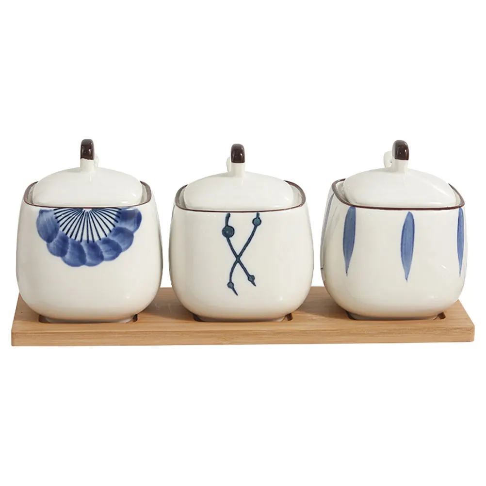 3 Piece Ceramic Seasoning Containers Set Square Spice Jars Lids Spoons Salt Sugar Holder Kitchen Tools Storage Solution
3 Piece Ceramic Seasoning Containers Set Square Spice Jars Lids Spoons Salt Sugar Holder Kitchen Tools Storage Solution