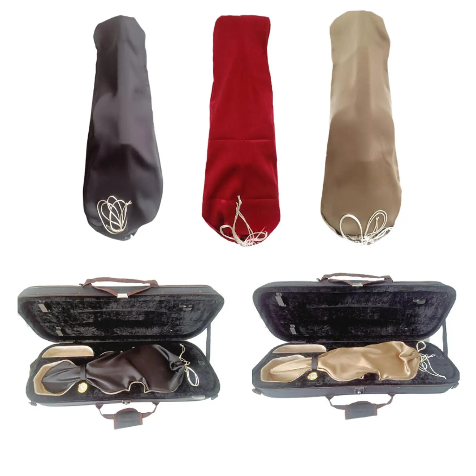 Violin Dust Cover Drawstring Violin Accessory Fits 4/4 Full Size Violin Violin Carrying Cover String Instrument Dustproof Cover
Violin Dust Cover Drawstring Violin Accessory Fits 4/4 Full Size Violin Violin Carrying Cover String Instrument Dustproof Cover