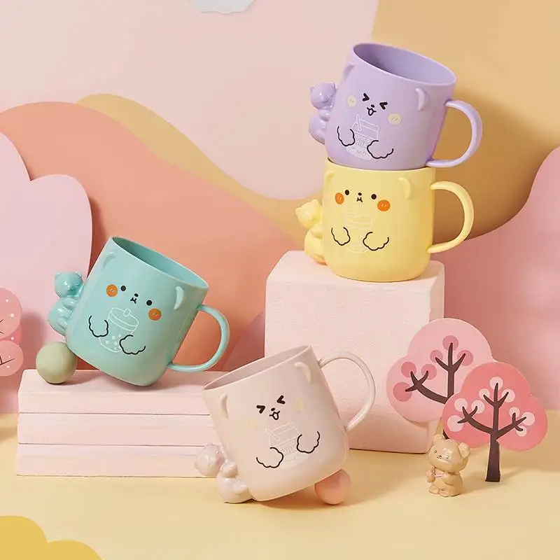 Adorable Bear Shaped Plastic Cup New Cartoon Children's Toothbrush Cup Cute Sipping Cup Bathroom Toothbrush Holder Set
Adorable Bear Shaped Plastic Cup New Cartoon Children's Toothbrush Cup Cute Sipping Cup Bathroom Toothbrush Holder Set