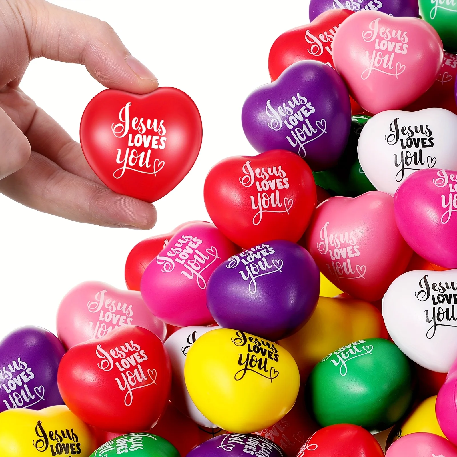 60pcs Loves You Balls Bulk 1.57 Inch First Communion Baptism Ball for Religious Party Gifts for Christmas, Newyear, Valentine, P
60pcs Loves You Balls Bulk 1.57 Inch First Communion Baptism Ball for Religious Party Gifts for Christmas, Newyear, Valentine, P