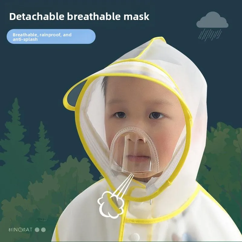 Children's Raincoat Tassel Style Outdoor Hiking Rain Protection Face Mask Cartoon Design Kindergarten Elementary School Students
Children's Raincoat Tassel Style Outdoor Hiking Rain Protection Face Mask Cartoon Design Kindergarten Elementary School Students