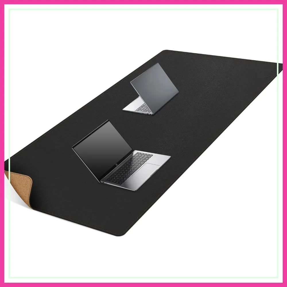 63x31.5 Inch Extra Large Leather Desk Mat, Reversible Cork & Leather, Waterproof, for Home Office & Gaming
63x31.5 Inch Extra Large Leather Desk Mat, Reversible Cork & Leather, Waterproof, for Home Office & Gaming
