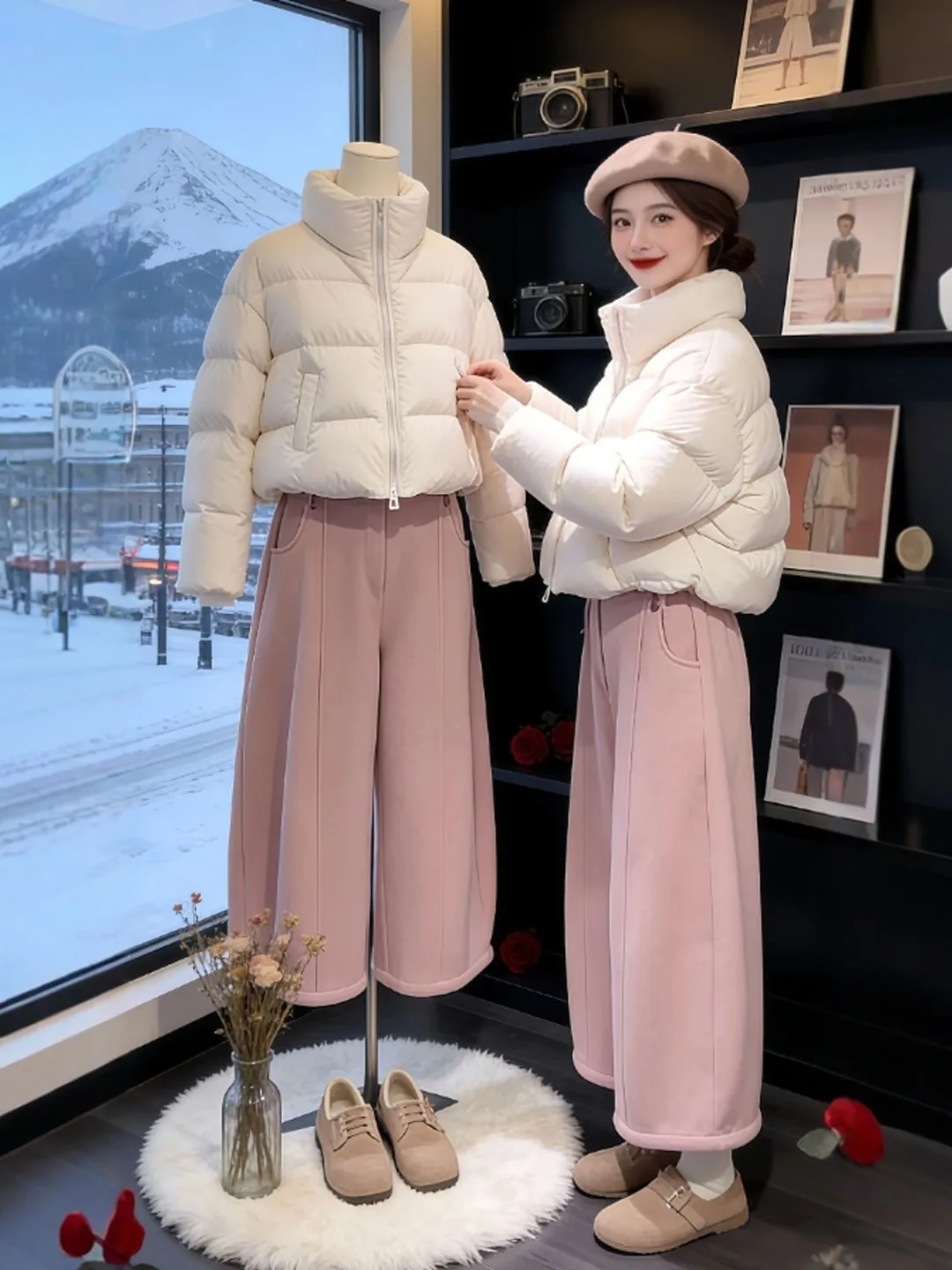 Весенний модный комплект: брюки-палаццо и куртка из хлопка, очень милый, для женщин, теплый, средней плотности, на молнии
Весенний модный комплект: брюки-палаццо и куртка из хлопка, очень милый, для женщин, теплый, средней плотности, на молнии