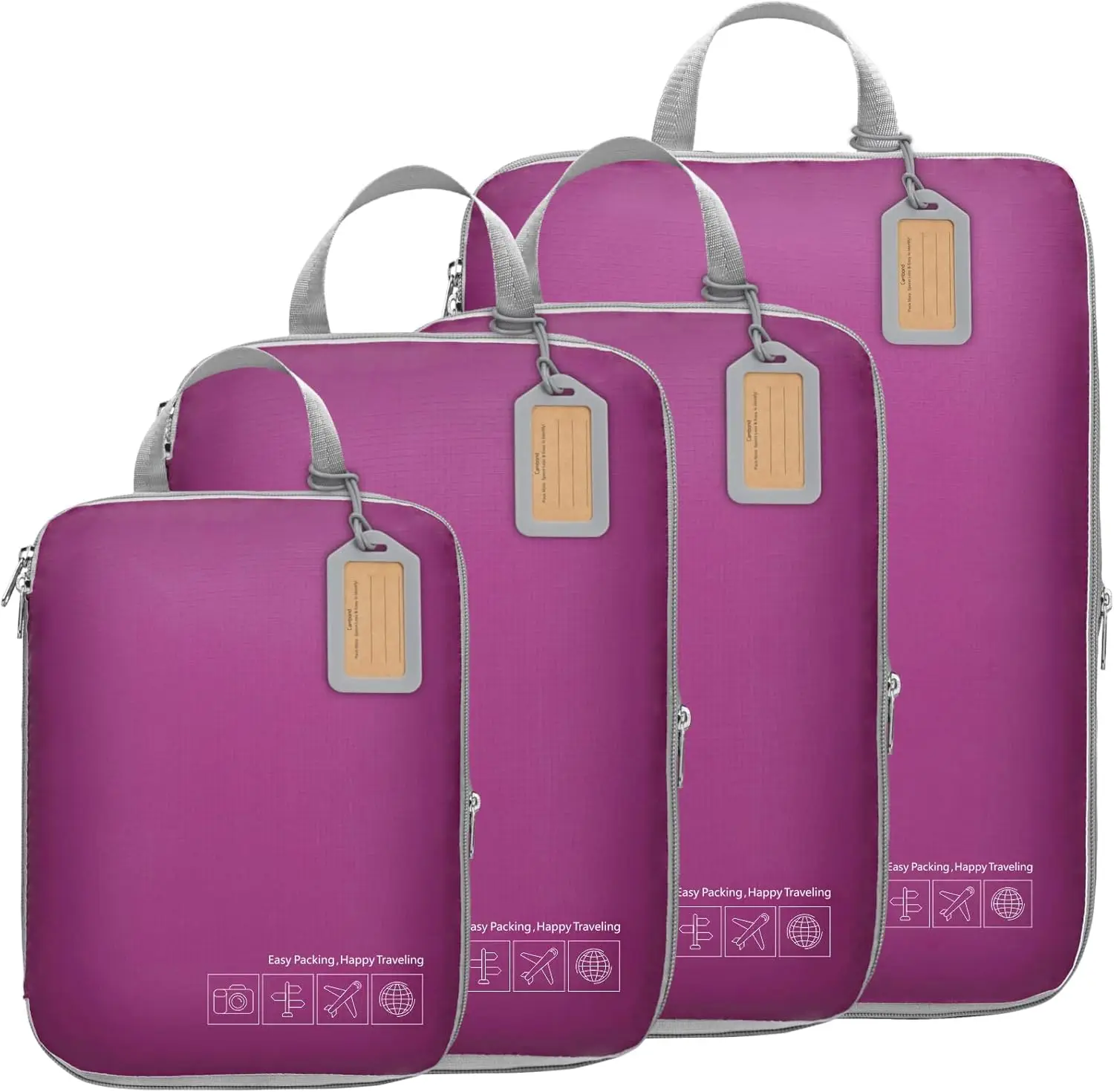 Compression Packing Cubes for Travel Lightweight Expandable Luggage Organizers Space Saver for Suitcases
Compression Packing Cubes for Travel Lightweight Expandable Luggage Organizers Space Saver for Suitcases