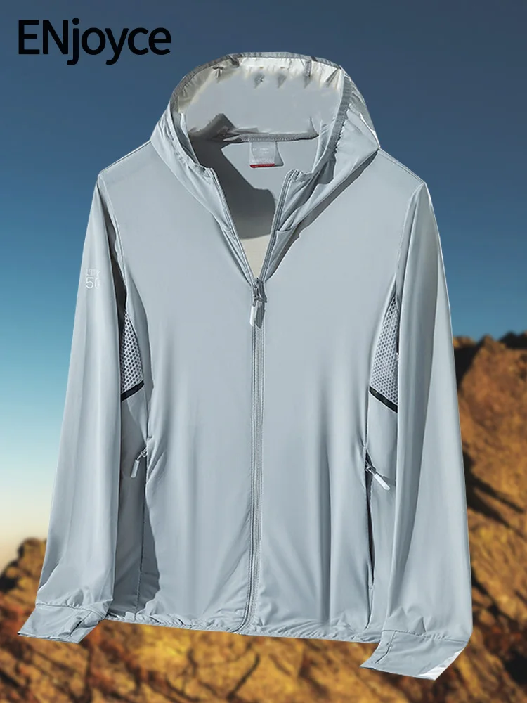 ENjoyce Summer Men Outdoor Climbing UV Protective Jackets Ultra Thin Breathable Coats Sports Sun Protection Beach Hooded Jacket
ENjoyce Summer Men Outdoor Climbing UV Protective Jackets Ultra Thin Breathable Coats Sports Sun Protection Beach Hooded Jacket