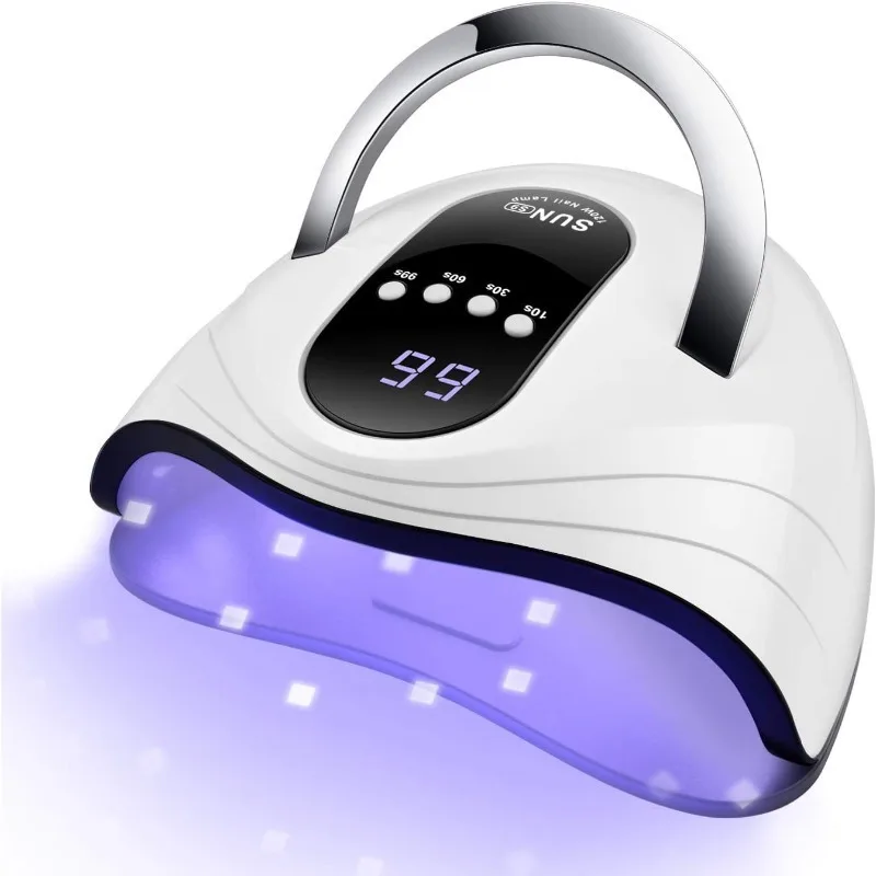 UV Gel Nail Lamp 120W LED Nail Light Fast Dryer for Gel Polish Curing with 4 Timers Portable Handle Large Space Automatic Sensor
UV Gel Nail Lamp 120W LED Nail Light Fast Dryer for Gel Polish Curing with 4 Timers Portable Handle Large Space Automatic Sensor
