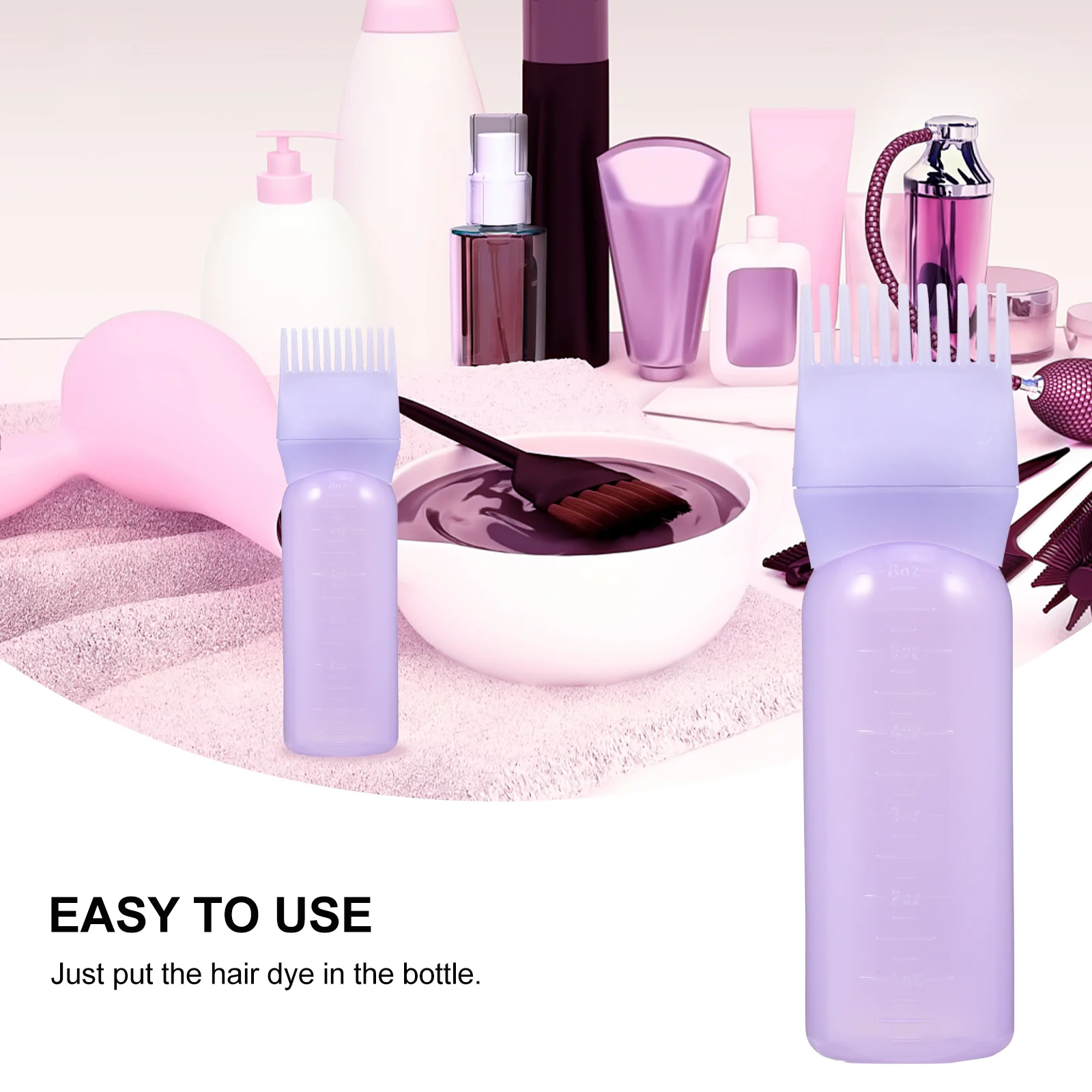 4Pcs Root Comb Applicator Hair Coloring Bottles Plastic Durable Scale Hair Dye Bottle Shampoo Comb Applicator Bottles
4Pcs Root Comb Applicator Hair Coloring Bottles Plastic Durable Scale Hair Dye Bottle Shampoo Comb Applicator Bottles