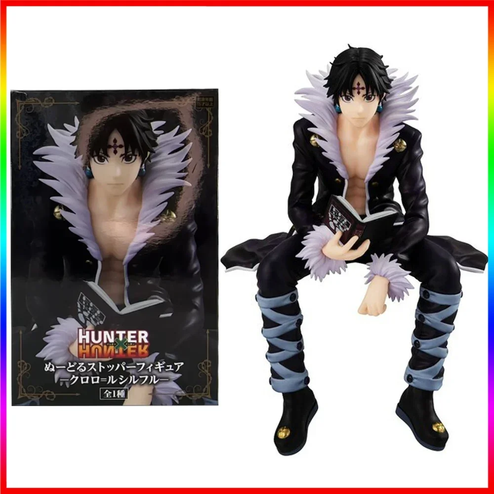 13 5CM Anime HUNTER×HUNTER Chrollo Lucilfer Noodle Stopper Figure Sitting Model Toy Gift Collection Action PVC Statue Boxed
13 5CM Anime HUNTER×HUNTER Chrollo Lucilfer Noodle Stopper Figure Sitting Model Toy Gift Collection Action PVC Statue Boxed