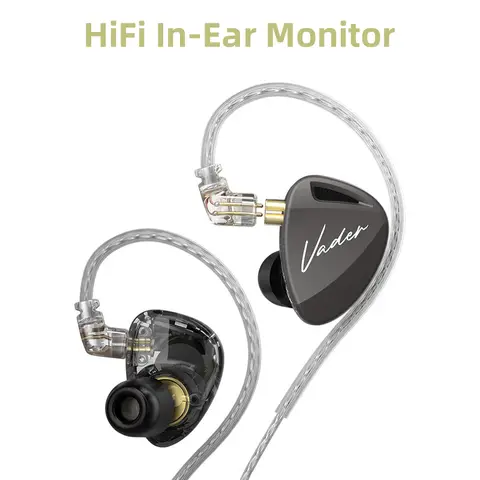 KZ Vader In Ear Monitor, HiFi Headphone, Customisable Headphone Switch Adjustment, Zobel Network Headset Design